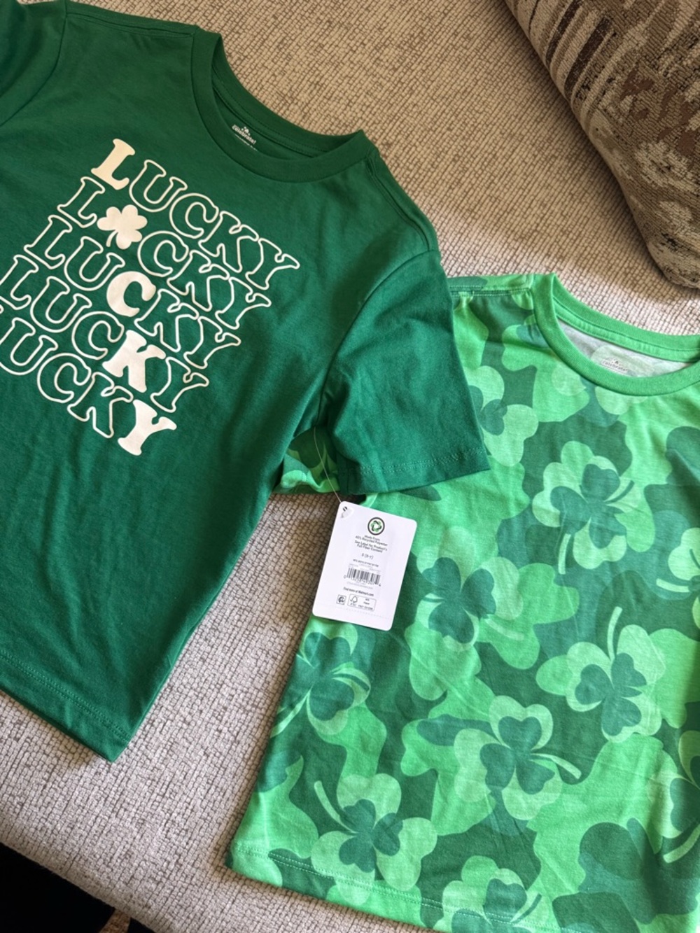 Kids' Green 'Lucky' Graphic Tee - Pack Essentials